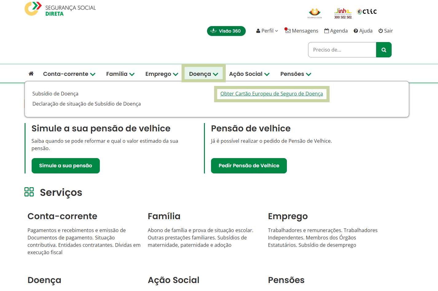 Certificado Provisório de Substituição do Cartão Europeu de Seguro de Doença