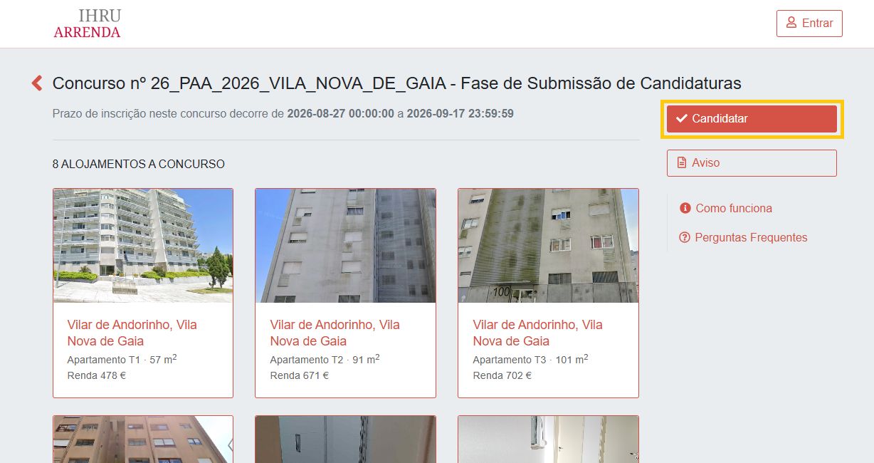 Arrendamento Acessível 2026_Candidatura